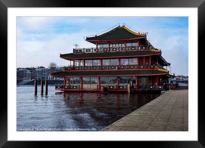 Chinese Building in Amsterdam  Framed Mounted Print by Danilo Cattani