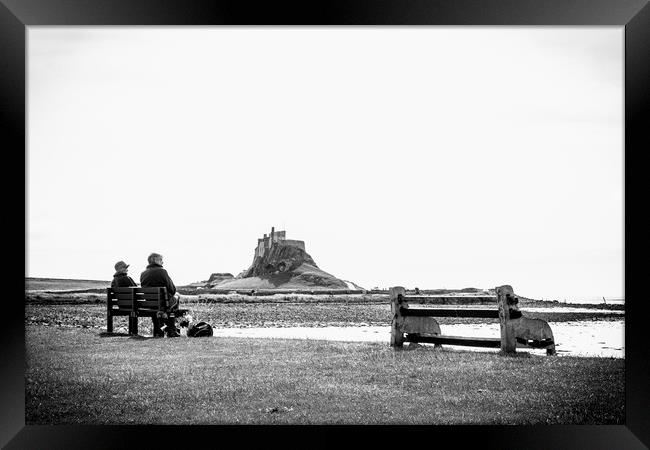 Holy Island Couple Framed Print by Danilo Cattani
