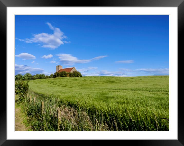 House in the Field Framed Mounted Print by Danilo Cattani
