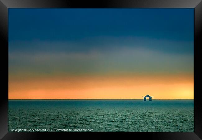 Sunrise Over Sealand Framed Print by Gary Sanford