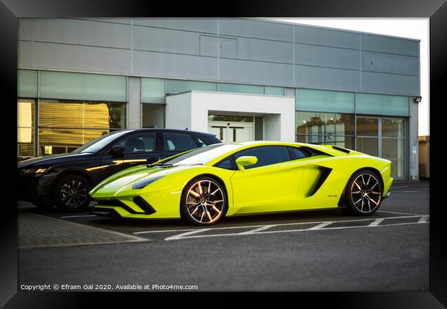 Lamborghin Aventador Framed Print by Efraim Gal