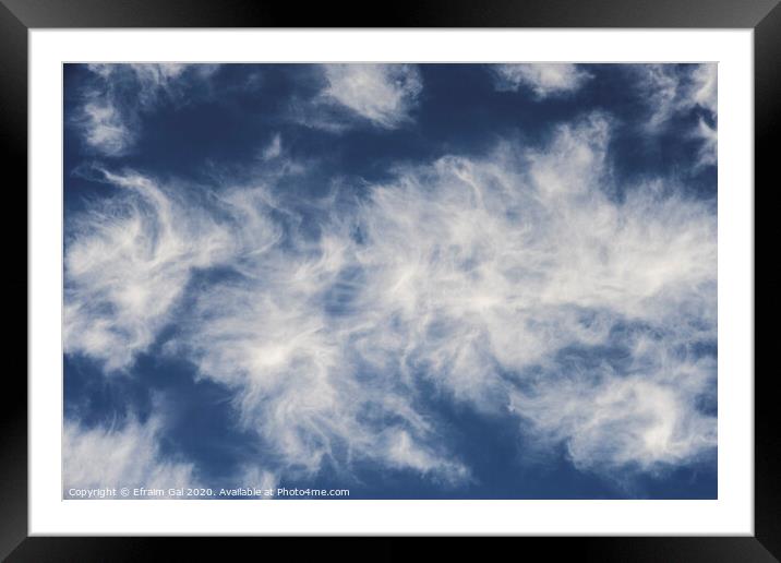 Sky clouds Framed Mounted Print by Efraim Gal