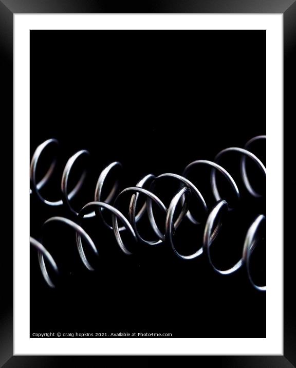 intertwined springs Framed Mounted Print by craig hopkins