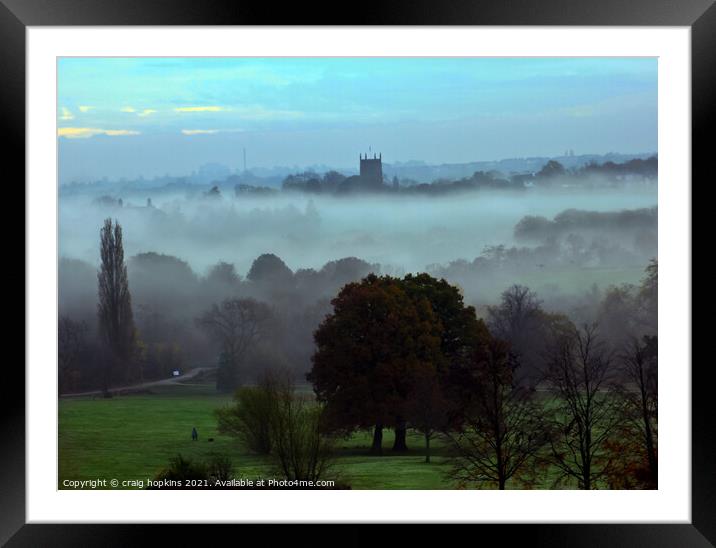 Cawthorne at dawn Framed Mounted Print by craig hopkins