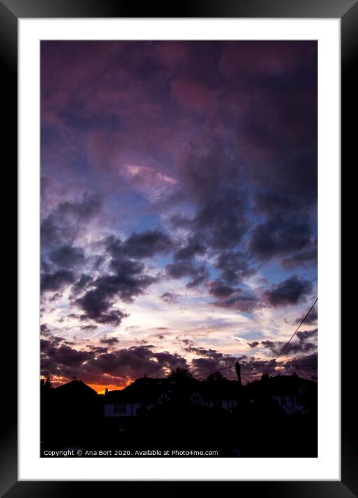 Sunset 2 Framed Mounted Print by Ana Bort