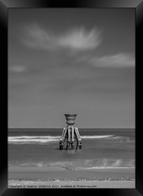 Time And Tide Bell, Mablethorpe Framed Print by Heather Sheldrick