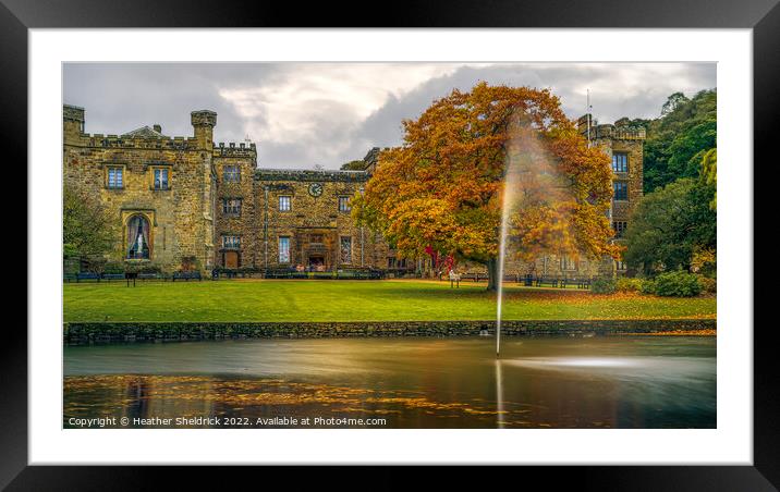 Towneley Hall, Burnley, Lancashire in Autumn Glory Framed Mounted Print by Heather Sheldrick