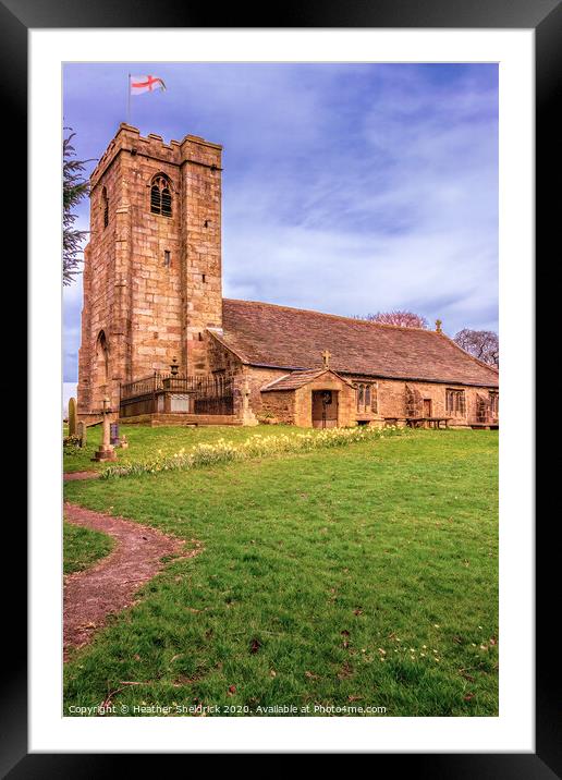 Church of St Mary-le-Gill, Barnoldswick, Lancashir Framed Mounted Print by Heather Sheldrick