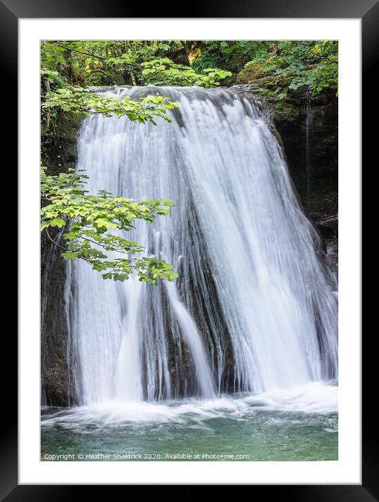 Janets Foss Waterfall from front Framed Mounted Print by Heather Sheldrick