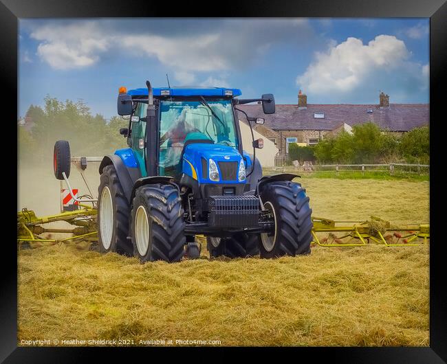 Haymaking Time Framed Print by Heather Sheldrick