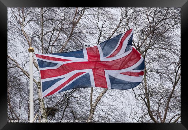 Union Jack Framed Print by Heather Sheldrick