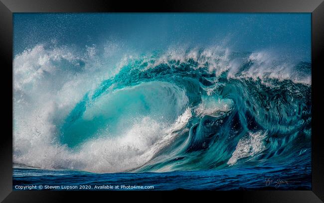 Power of the Sea Framed Print by Steven Lupson