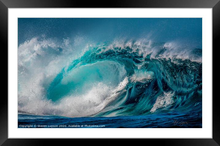 Power of the Sea Framed Mounted Print by Steven Lupson