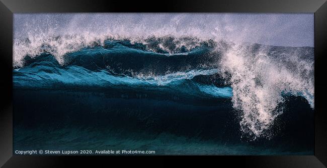 Aqua Ocean Framed Print by Steven Lupson