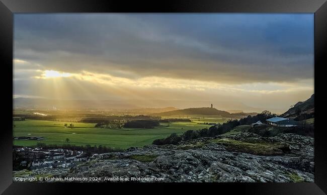 Ray of light  Framed Print by Graham Mathieson