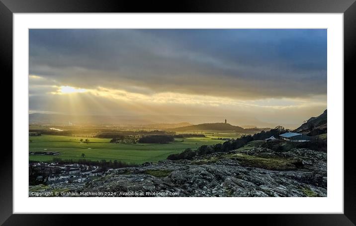 Ray of light  Framed Mounted Print by Graham Mathieson