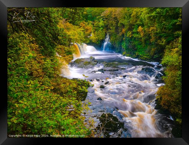 Falls of Clyde Framed Print by Kinga Papp