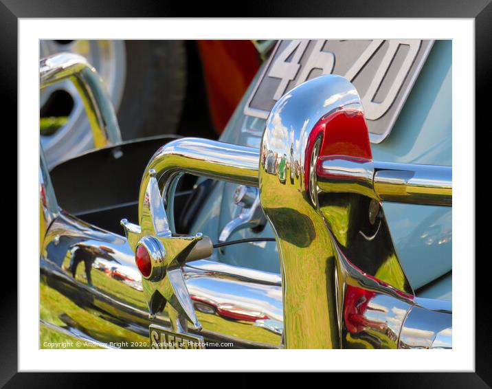 Chrome Won't Get You Home Framed Mounted Print by Andrew Bright