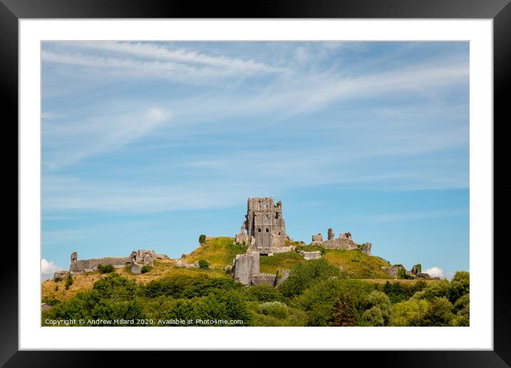 Glorious ruins Framed Mounted Print by Andrew Millard