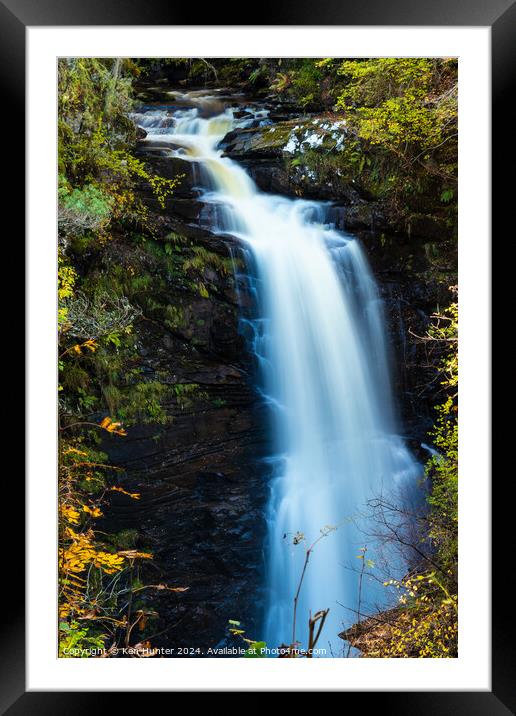 The Falls of Moness Framed Mounted Print by Ken Hunter