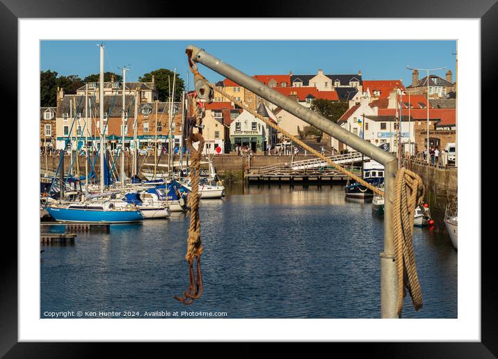 Hooked on Anstruther Framed Mounted Print by Ken Hunter