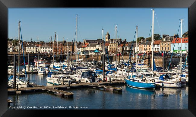 The Harbour Marina Anstruther Framed Print by Ken Hunter