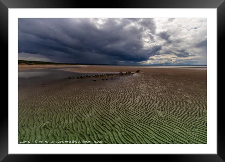 Drama of the Approaching Storm Framed Mounted Print by Ken Hunter