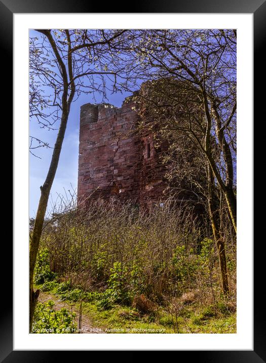 MacDuff Castle, A Prominent Scottish Stonghold Framed Mounted Print by Ken Hunter