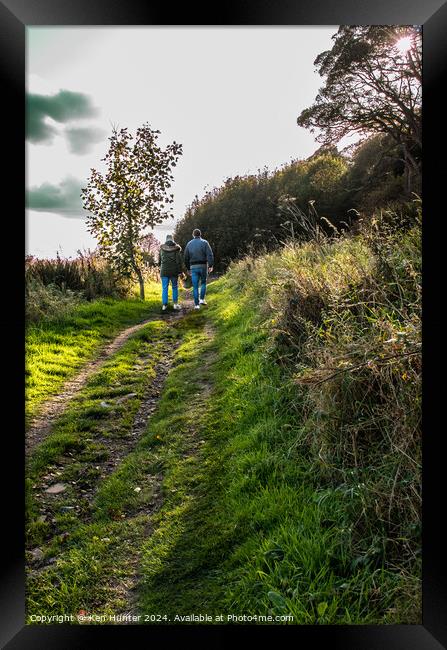 Walking the Fife Coastal Path Framed Print by Ken Hunter