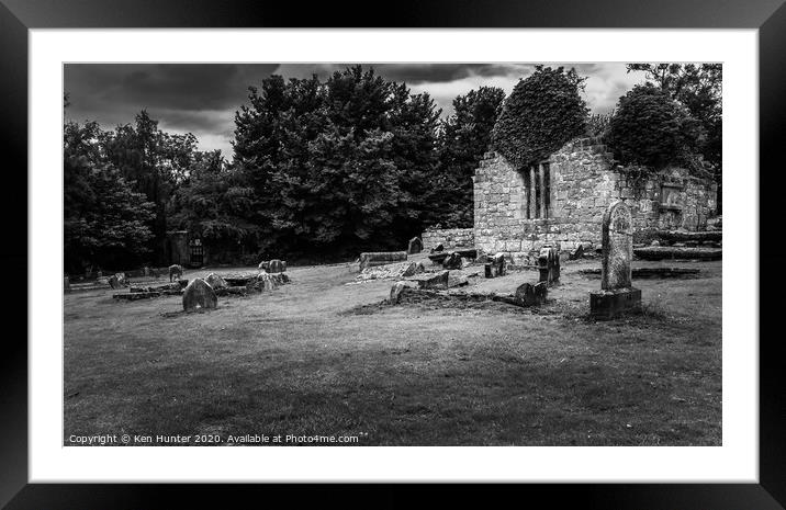 The Old West Kirk, Culross Framed Mounted Print by Ken Hunter