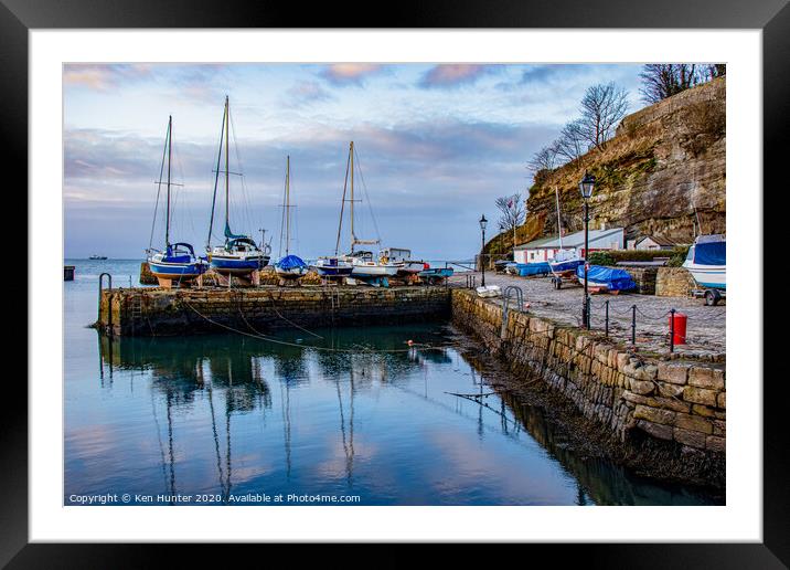 Boats Laid Up for Winter Framed Mounted Print by Ken Hunter