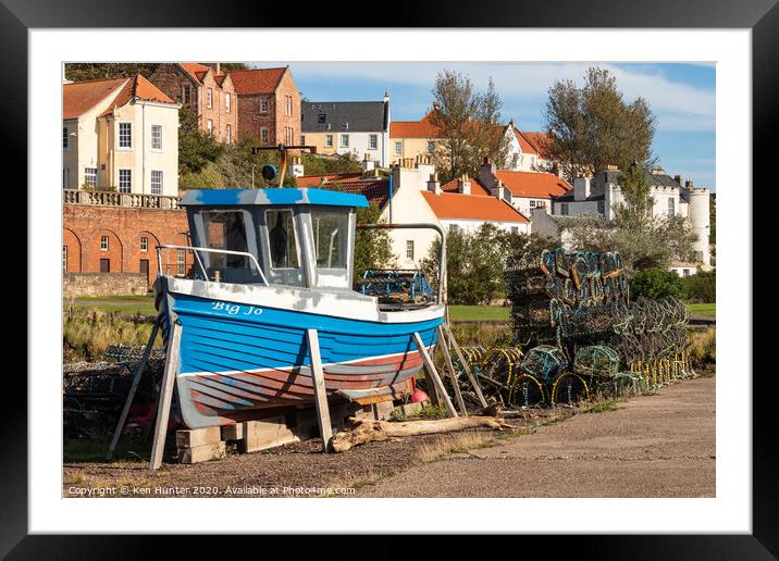 The Fishing Village Framed Mounted Print by Ken Hunter