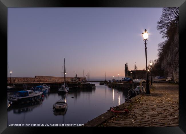 Evening Moorings Framed Print by Ken Hunter