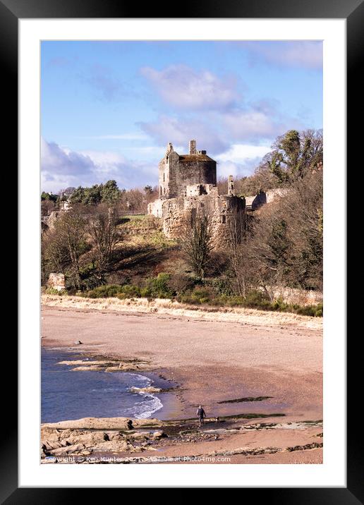 Old Ravenscraig Castle, Kirkcaldy Framed Mounted Print by Ken Hunter
