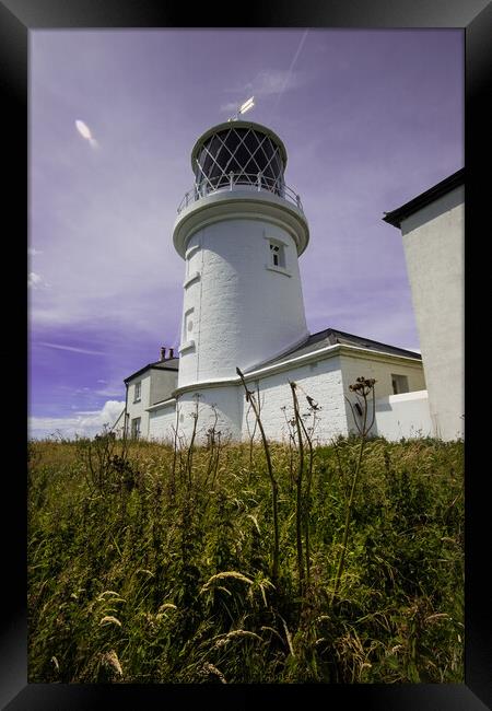 Caldey Island Lighthouse - Pembrokeshire Framed Print by Paddy Art