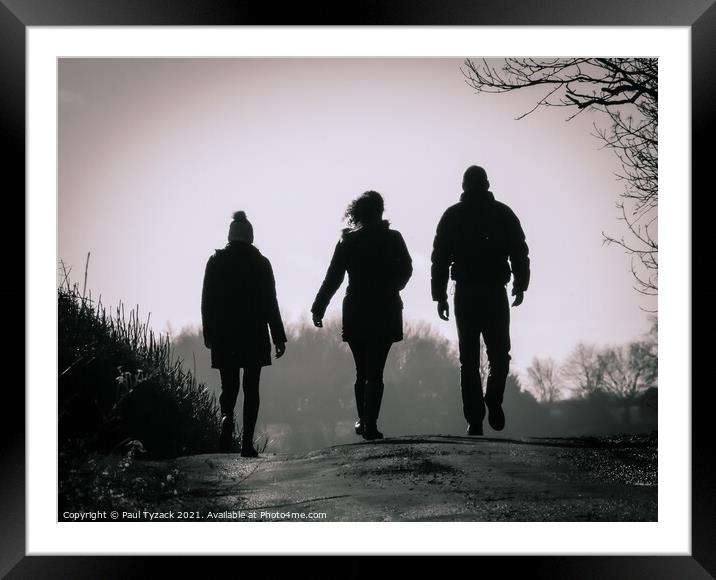 Walkers Framed Mounted Print by Paul Tyzack