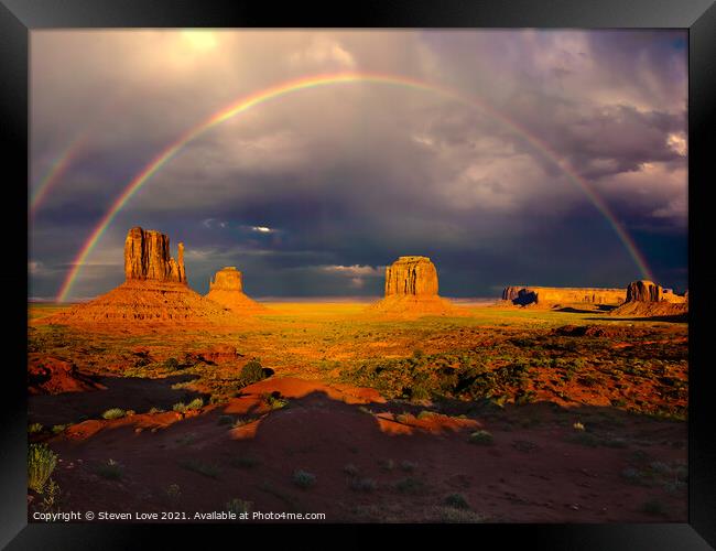 Monumental Rainbow Framed Print by Steven Love