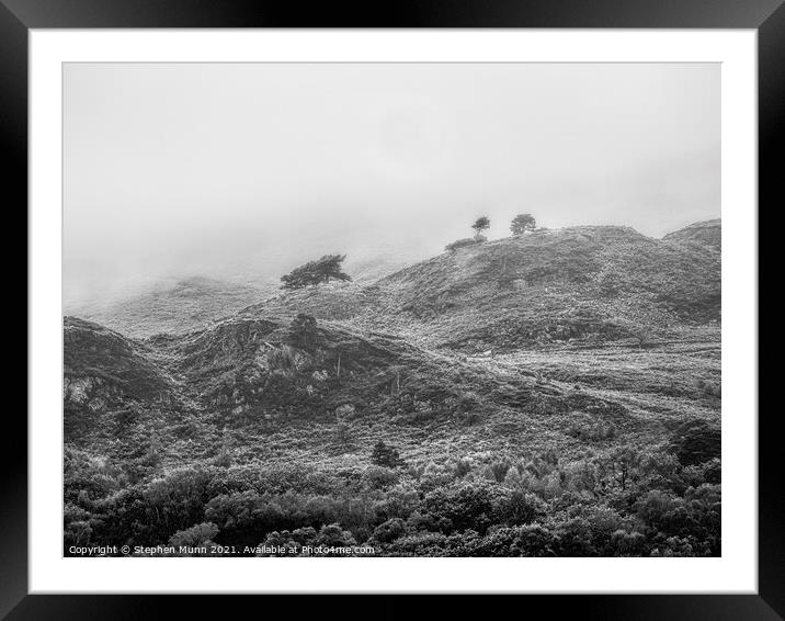 Misty Mountain , Snowdonia National Park Framed Mounted Print by Stephen Munn