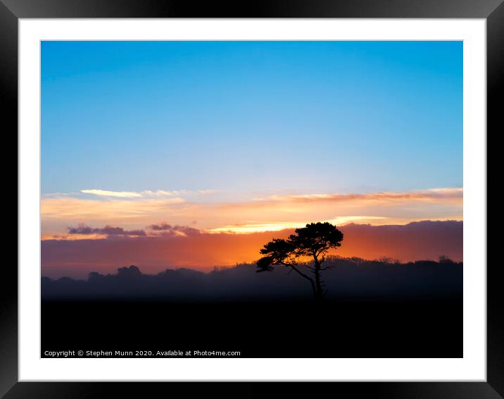 Out of the dark Framed Mounted Print by Stephen Munn
