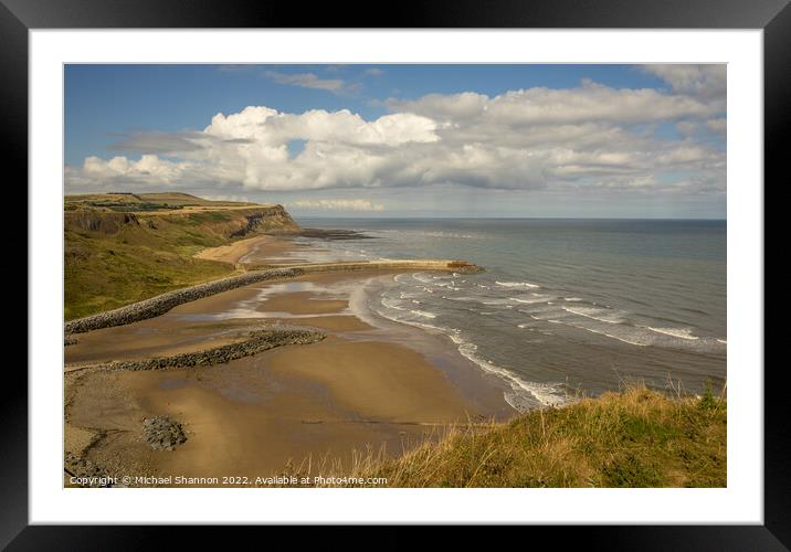 Skinningrove on the Cleveland / North Yorkshire Co Framed Mounted Print by Michael Shannon