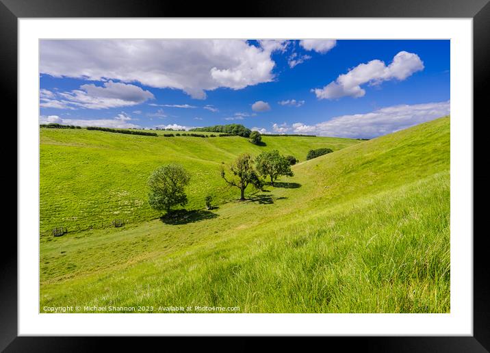 South Thixendale - Yorkshire Dales Framed Mounted Print by Michael Shannon