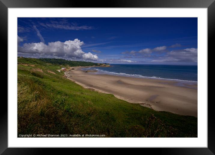 Panoramic Beauty of Cayton Bay Framed Mounted Print by Michael Shannon