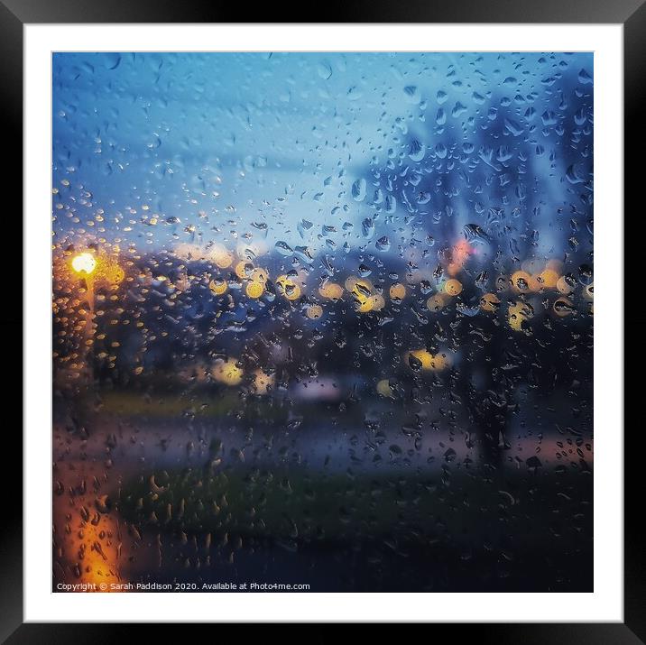 Rainy day Framed Mounted Print by Sarah Paddison