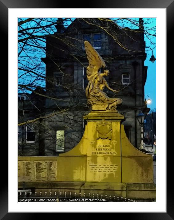 Stalybridge war memorial Framed Mounted Print by Sarah Paddison