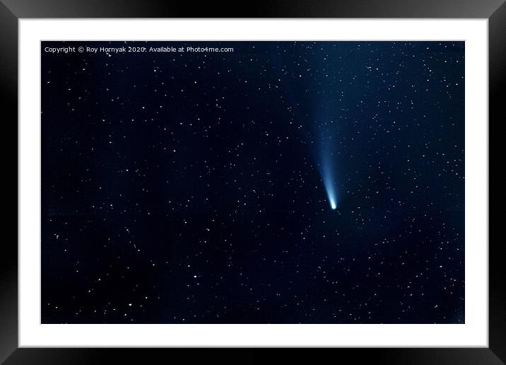 comet neowise Framed Mounted Print by Roy Hornyak
