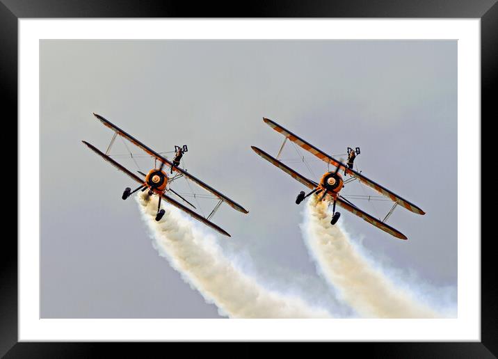 Wing Walkers Framed Mounted Print by Michael Smith