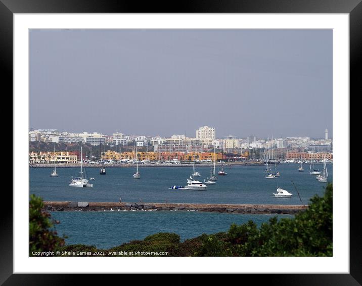 City of Portimao, near Faro, Portugal Framed Mounted Print by Sheila Eames