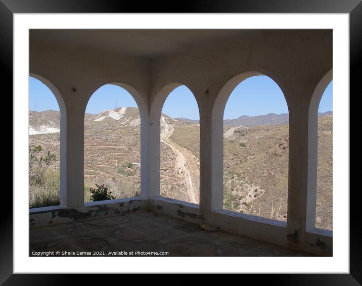 Through the Arches to the Mountain Path Framed Mounted Print by Sheila Eames