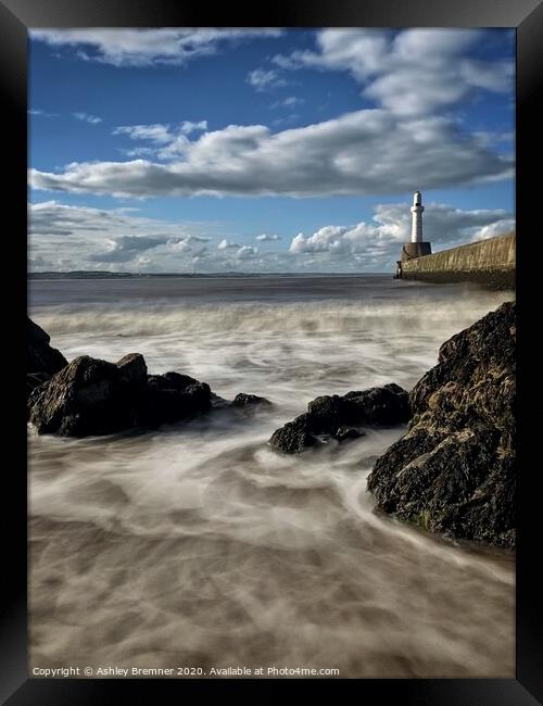 Aberdeen Lighthouse Framed Print by Ashley Bremner
