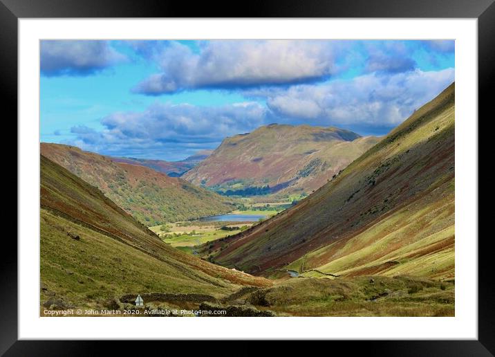 The Lake District  Framed Mounted Print by John Martin